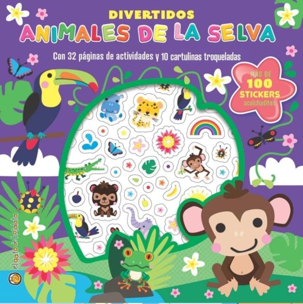DIVERTIDOS ANIMALES DE LA SELVA - SUPER ACTIVIDADES ACOLCHADITAS