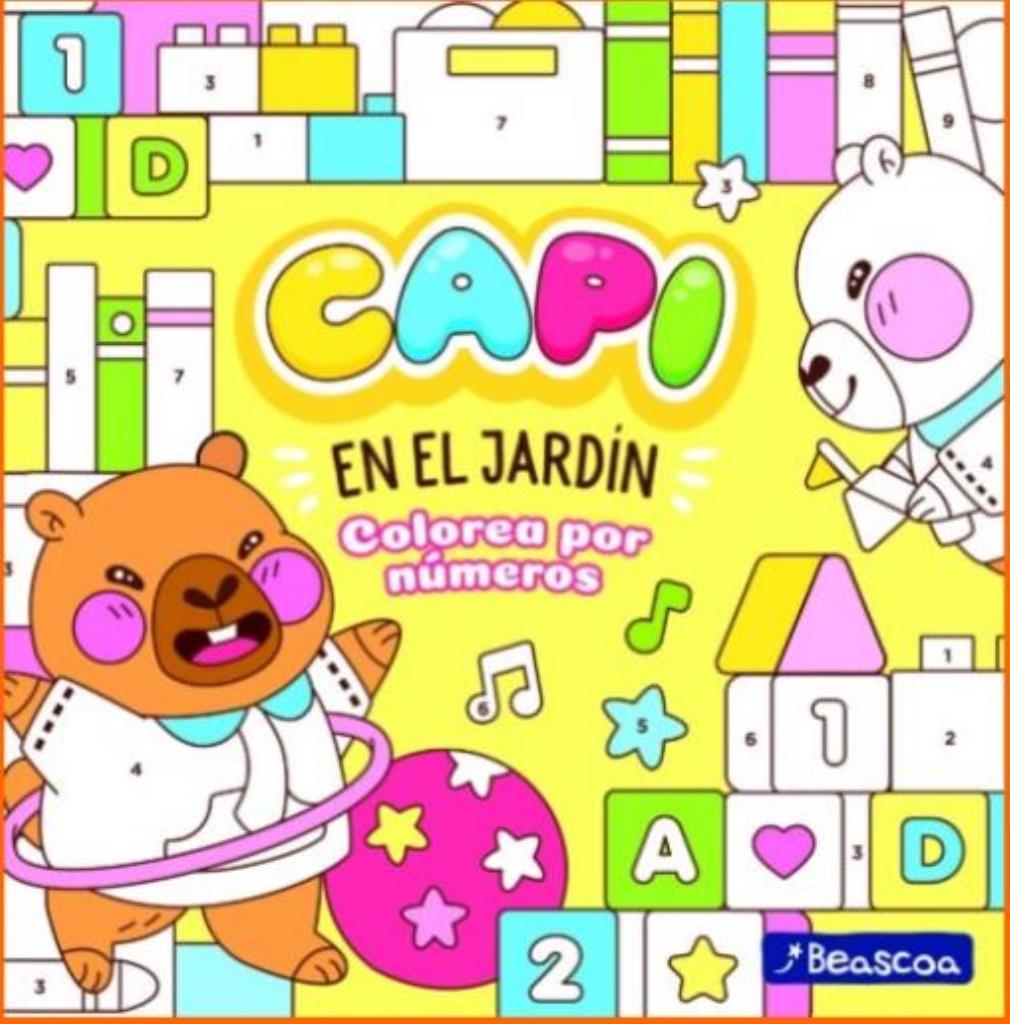 CAPI EN EL JARDIN - COLOREA POR NUMEROS