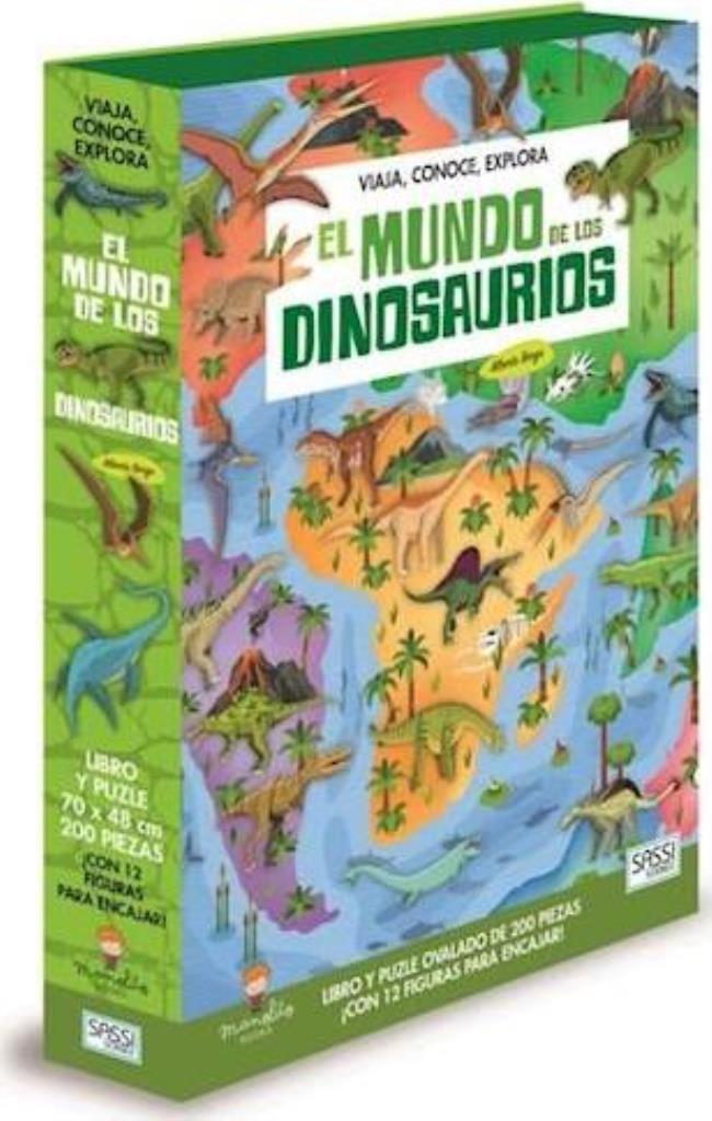 MUNDO DE LOS DINOSAURIOS, EL- LIBRO Y PUZLE DE 200 PIEZAS