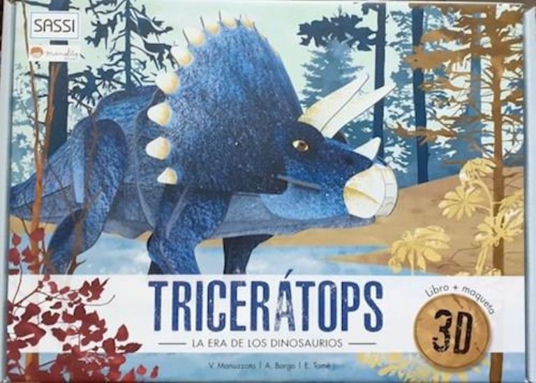 TRICERATOPS- LA ERA DE LOS DINOSAURIOS + MAQUETA 3D