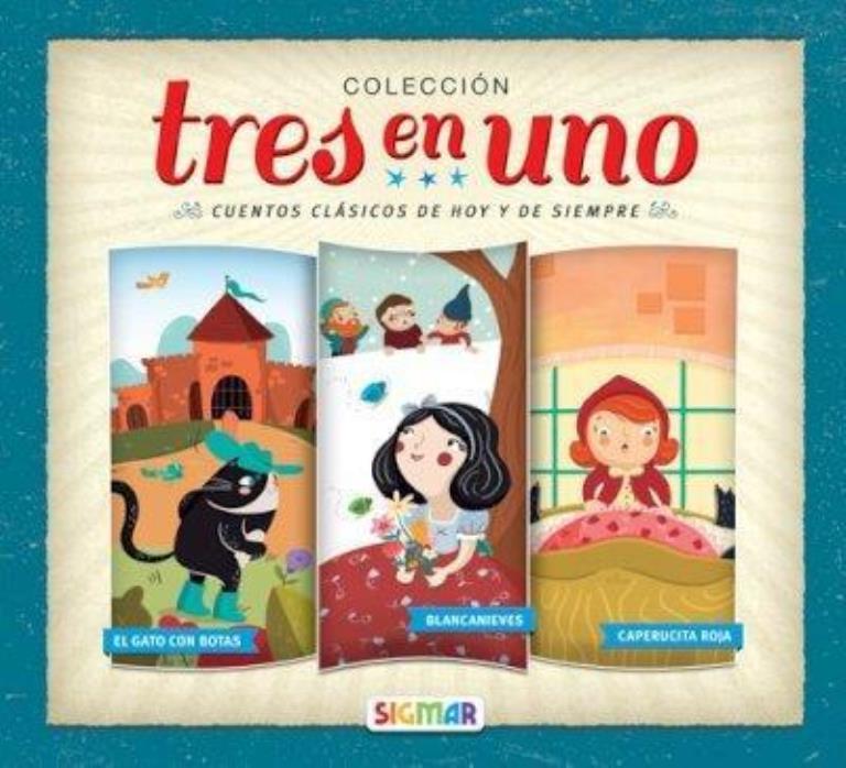 COLECCION TRES EN UNO- GATO CON BOTAS -BLANCANIEVES -CAPERUCITA