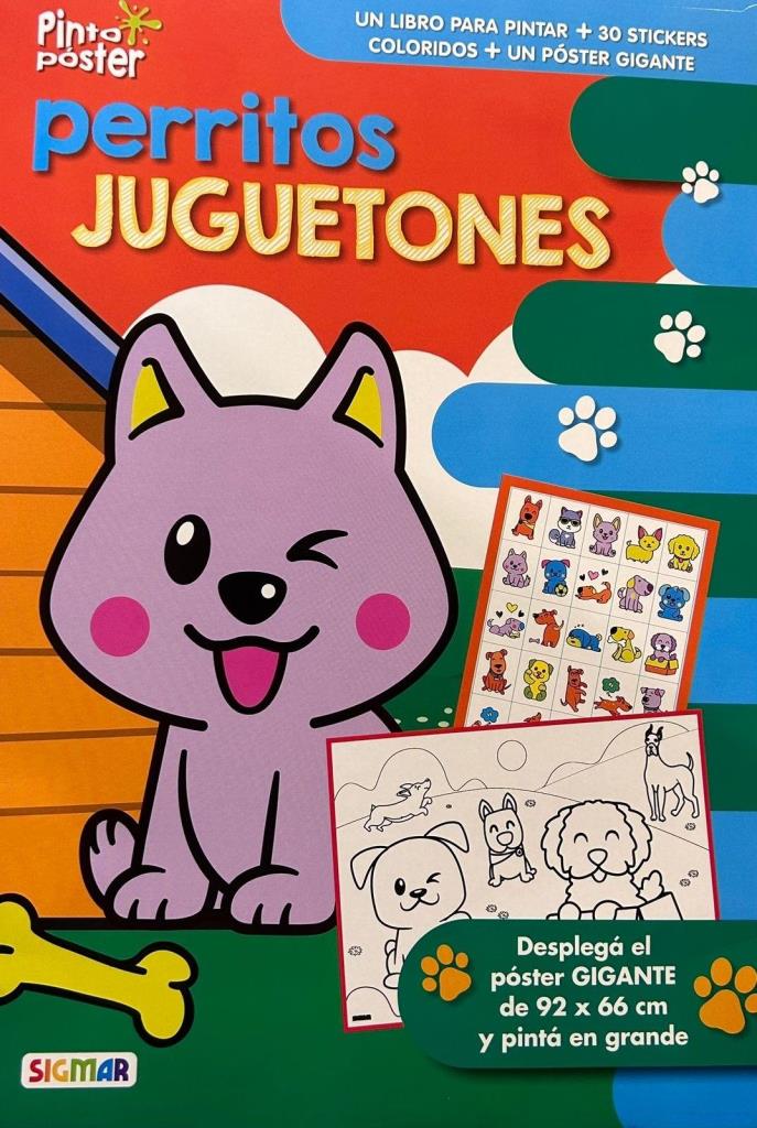 PERRITOS JUGUETONES - PINTO POSTER