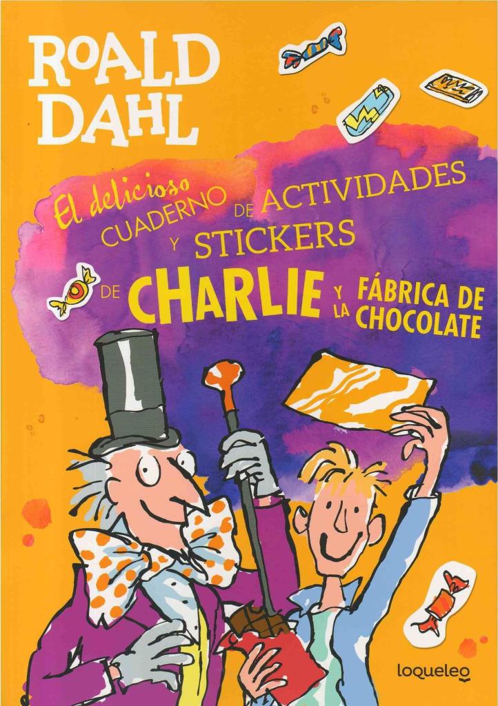 DELICIOSO CUADERNO DE ACTIVIDADES Y STICKERS DE CHARLIE Y LA