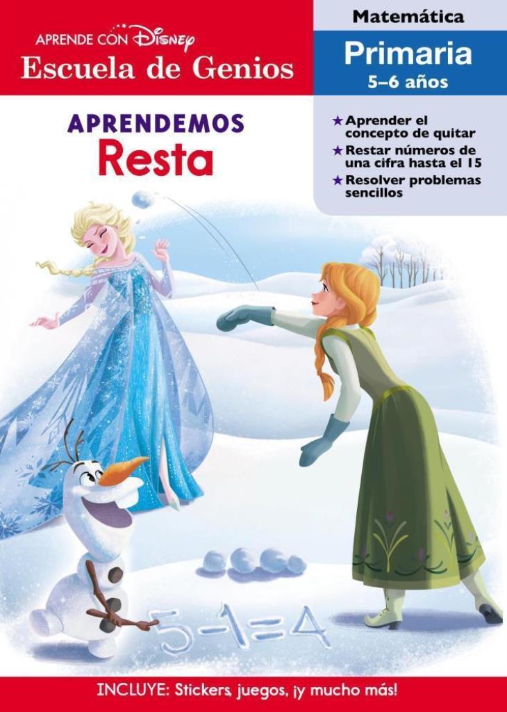 ESCUELA DE GENIOS. APRENDEMOS RESTA FROZEN