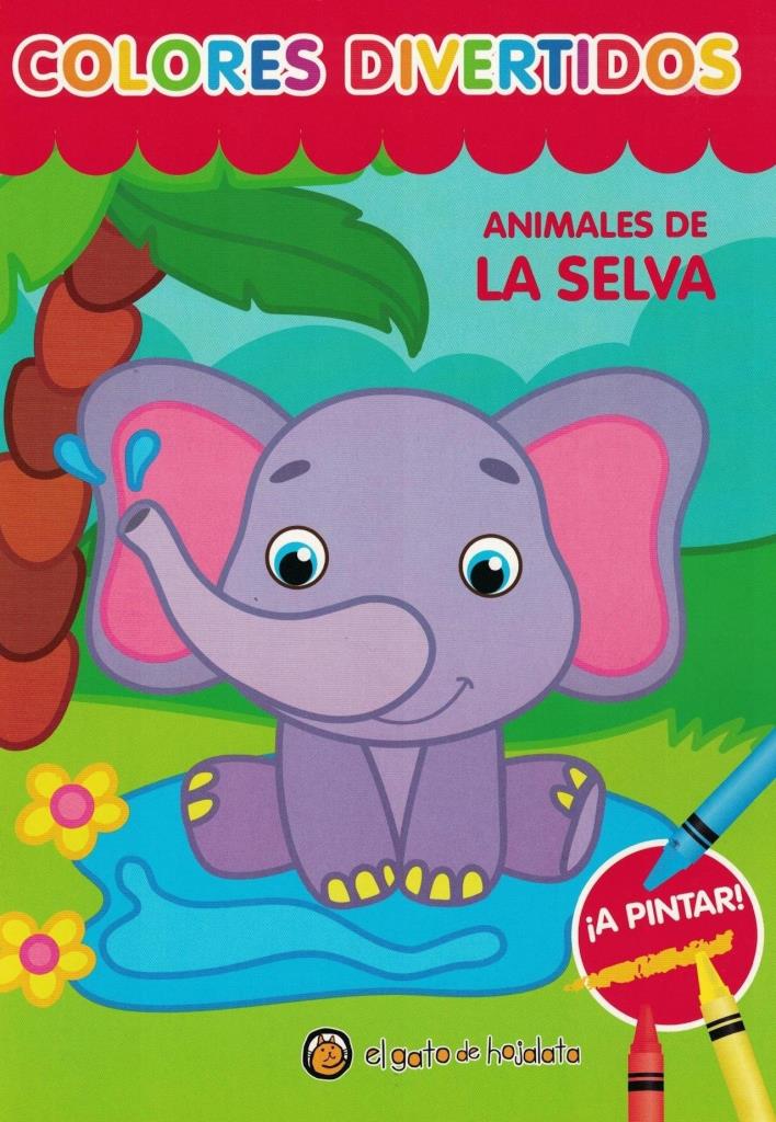 COLORES DIVERTIDOS-ANIMALES SELVA