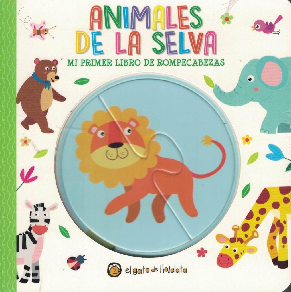 ANIMALES DE LA SELVA- MI PRIMER LIBRO DE ROMPECABEZAS