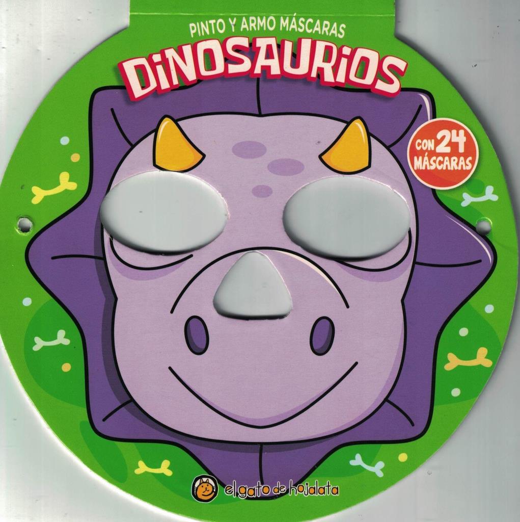 PINTO Y ARMO MASCARAS- DINOSAURIOS
