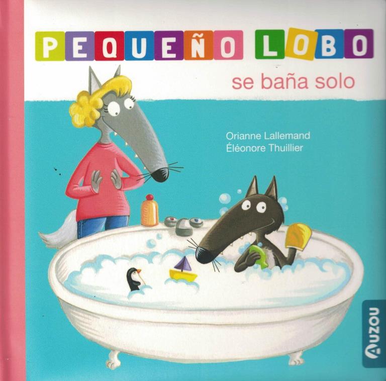 PEQUEÑO LOBO SE BAÑA SOLO
